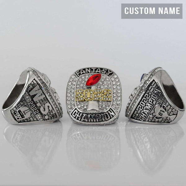 2023 Fantasy League Champion (Elite Design) Championship Ring CUSTOM NAME (2 Custom Sides) - FoxRings Exclusive FFL Football - Fox - Rings