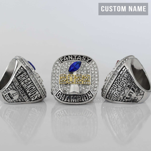 2023 Fantasy League Champion (Elite Design) Championship Ring CUSTOM NAME (2 Custom Sides) - FoxRings Exclusive FFL Football - Fox - Rings