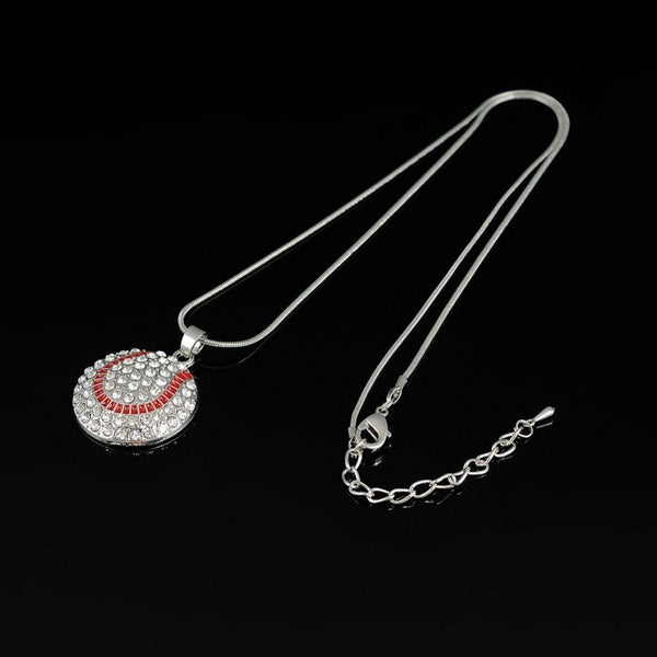 Baseball and Softball CZ Diamond (Cubic Zirconia) Necklace - Fox - Rings