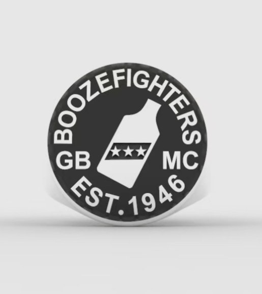 Boozefighters MC - Motorcycle Club Ring - Fox - Rings