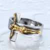 Christian Ring - Jesus Cross (316L Stainless Steel) - Fox - Rings