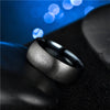 Classic Men's Engagement Ring - Black Titanium Matte Finish - Fox - Rings