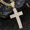 Cubic Zirconia Jesus Cross Necklace (Iced Out Tennis Chain) - Fox - Rings