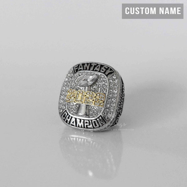 Fantasy 2022 League Champion (Elite Design) Championship Ring CUSTOM NAME (2 Custom Sides) - FoxRings Exclusive FFL Football - Fox - Rings