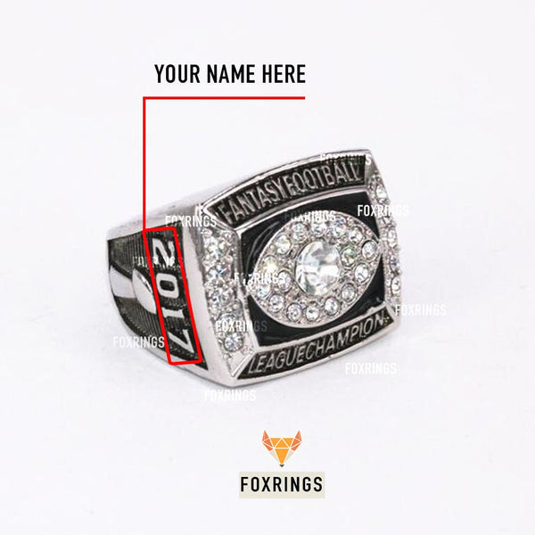 Fantasy Football League (2017) - CUSTOM NAME Championship Ring - Fox - Rings