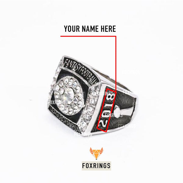 Fantasy Football League (2018) - CUSTOM NAME Championship Ring - Fox - Rings
