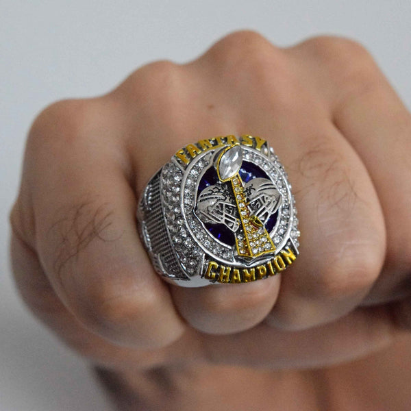 Fantasy Football League (2022) - Championship Ring (Helmets Design) - Fox - Rings
