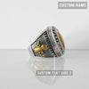 Fantasy Football League (2022) - CUSTOM NAME (Golden Football) Championship Ring (2 Custom Sides) - Fox - Rings