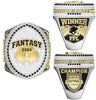 Fantasy Football League (2024) - Championship Ring (Football Helmets Design) - Fox - Rings