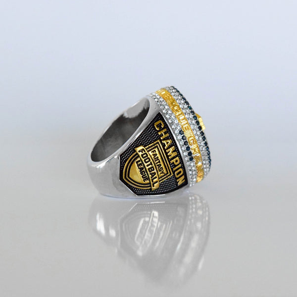 Fantasy Football League (2024) - Championship Ring (Football Helmets Design) - Fox - Rings