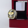 Fantasy Football League (Official Helmet Design) - CUSTOM NAME (2 Custom Sides) Championship Ring (CUSTOM YEAR) - Fox - Rings