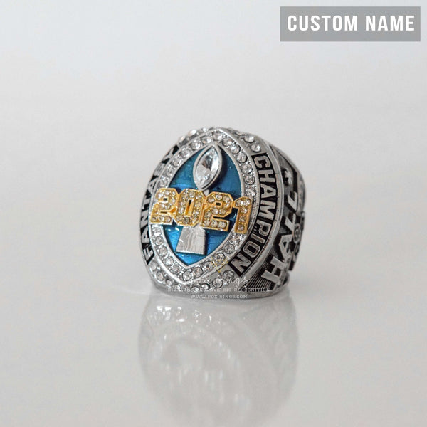 FFL FANTASY Football Champion 2021 (FoxRings Exclusive) CUSTOM NAME (Colored Top) Championship Ring (2 Custom Sides) - Fox - Rings