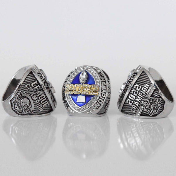 FFL FANTASY Football Champion 2022 (FoxRings Exclusive) CUSTOM NAME Championship Ring (2 Custom Sides) - Fox - Rings