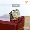 FFL - Fantasy Football League (2017) - CUSTOM NAME Championship Ring (Gold Plated) - Fox - Rings