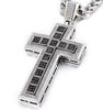 Jesus Cross Pendant (Cubic Zirconia) Iced Out Rhinestone Tennis Chain Necklace - Fox - Rings