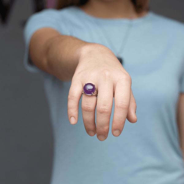 Le Enchanted Amethyst Sphere Ring - Fox - Rings