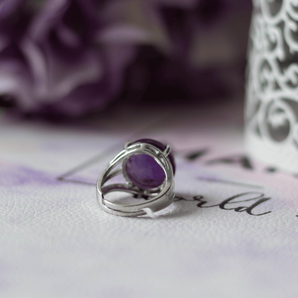 Le Enchanted Amethyst Sphere Ring - Fox - Rings