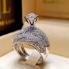Luxury Wedding Bridal Ring Set - Engagement and Anniversary Gift - Fox - Rings