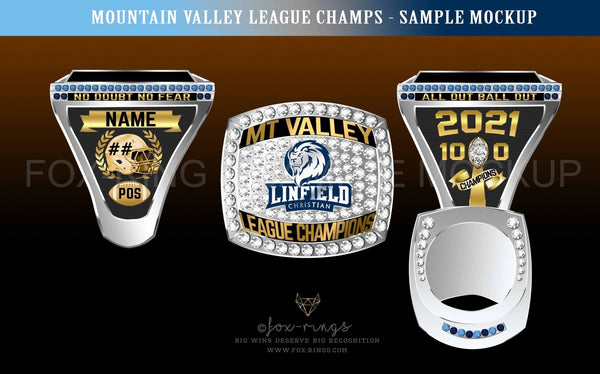 Mountain Valley League (2021) Championship Ring - Premium Plan - Fox - Rings