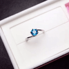 Perfect Blue Luminous Ring - 925 STERLING SILVER - Fox - Rings