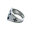 The Heaven Cross Silver Stainless Steel ring - Motorcycle Club Biker Ring - Fox - Rings