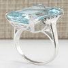 The Purity Ice Blue Aquamarine Ring - Fox - Rings