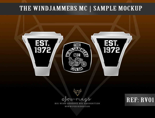 The WindJammers - Motorcycle Club (MC) Ring - Fox - Rings