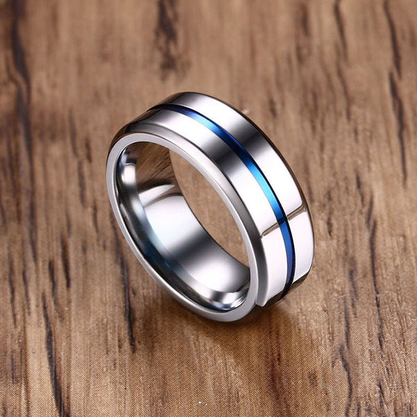 Titanium (Matte Black) 8MM Wedding Ring Band - Fox - Rings