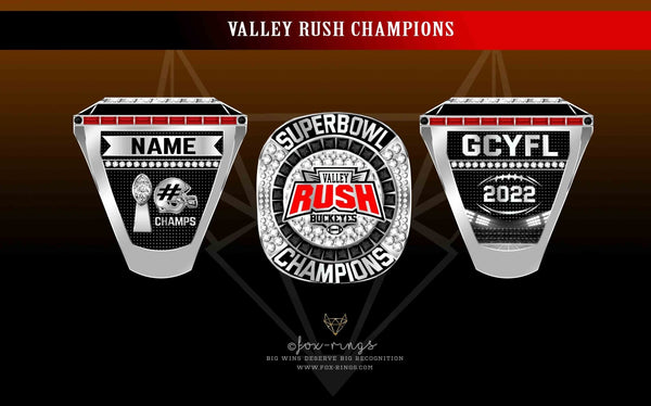 Valley Rush GCYFL (2022) Super Bowl Championship Ring - Fox - Rings