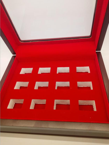 Wooden Display Box (12 Slot Box) - Fox - Rings