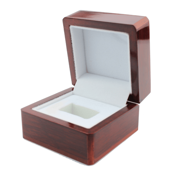 Wooden Display Box - Championship Ring Collector's Display Case - Fox - Rings