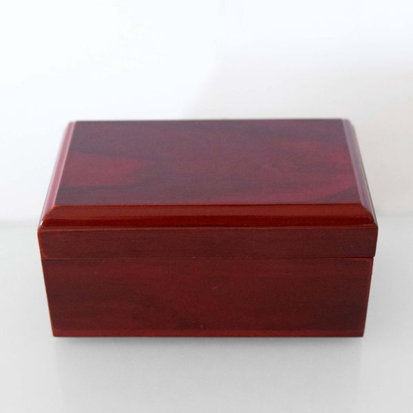 Wooden L Shaped Championship Ring Display Box (1 Slot Box) - Fox - Rings